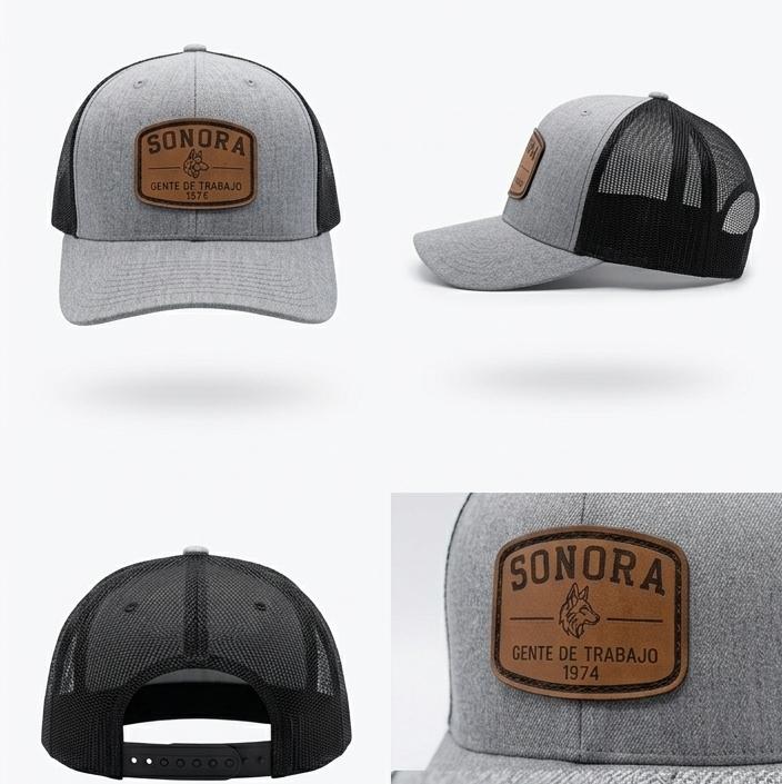 Gorra Gris claro negro- Sonora